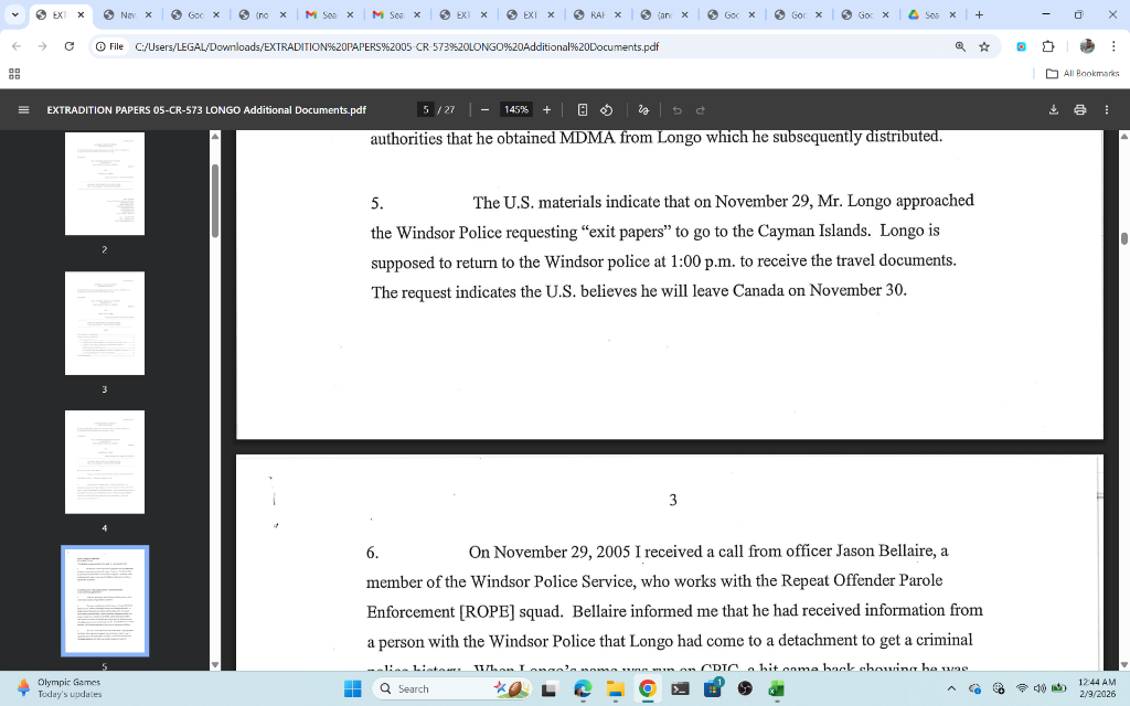 MacCheyne affidavit paragraph 6 naming Jason Bellaire