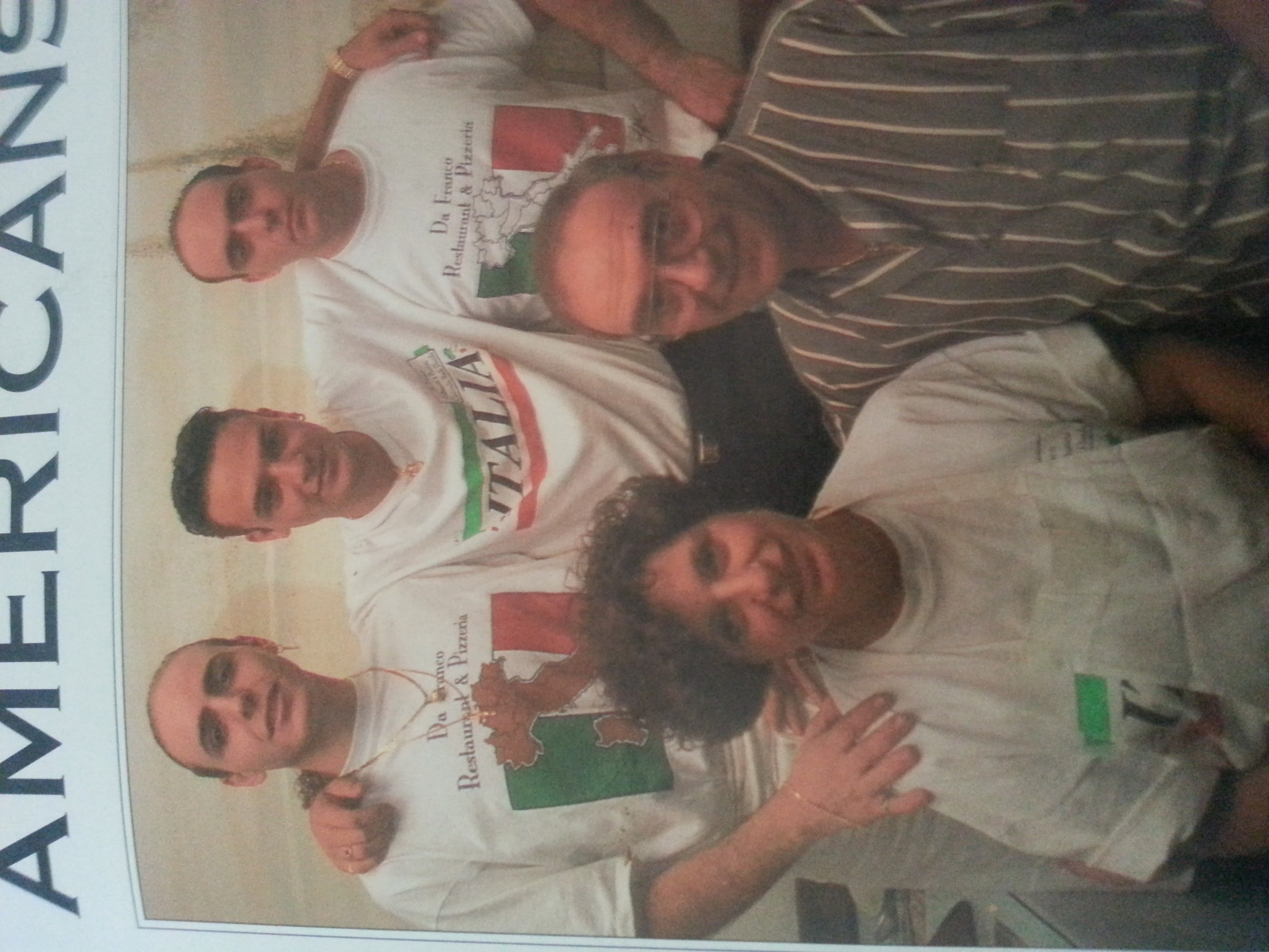 "Italians in the USA" — libro di storia italo-americana contenente la famiglia Longo, ristorante Da Franco, Clearwater Beach, Florida